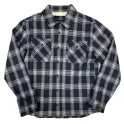 Brand New Mens Dakine Snap Front Sherpa Shirt Jacket Navy Medium