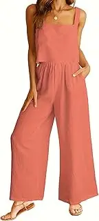 [Zcargel] Women 2 Piece Outfits 2024 Square Neck Sling Vest Lounge Outfits Wide Leg Pants Suit Street Fashion Lounge Sets