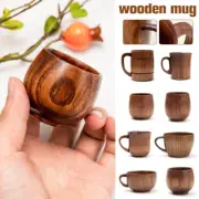 Retro Wooden Cup Handmade Natural Wood Coffee Tea Beer Milk Mug Household Mug