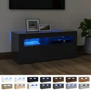 TV Cabinet Stand Entertainment Centre with LED Lights Multi Colours vidaXL
