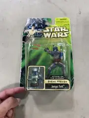 STAR WARS Jango Fett Attack of the Clones Sneak Preview Action Figure 2001 J39 2