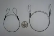 12" 6" Slim Stainless Steel Cable Leash Tether Landyard Clip GoPro Hero 5 6 7 8