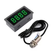 Digital LED Hall Tachometer DC8V-24V Motor Speed Tester Panel Meter 10-9999RPM