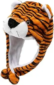 [SAFIGLE] Decorative Tiger Hat for Adorable Elastic Hat with Cartoon Design Comfortable Accessory for Holiday Fun and Playtime