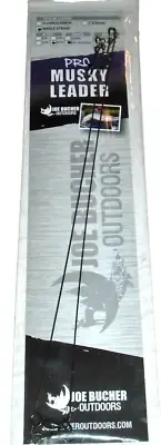 Joe Bucher 12" Single Strand Musky Leaders (165#-BB-Fastach-2 per pack)
