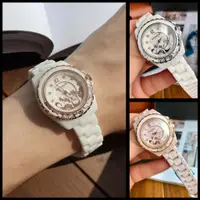 在飛比找蝦皮購物優惠-白色陶瓷手錶 女生手錶 COA蔻家手錶 粉色陶瓷手錶女 PR