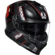 K7 Kyber Black Red Full Face Helmet