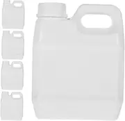 ABOOFAN 5Pcs Plastic Containers with Lids High Sealing Utility Jugs for Water Oil and Chemical Storage for Camping and Outdoor Use