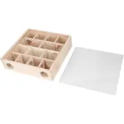 Wooden Hamster Maze Toy Interactive Small Pet Toy for Hamsters and Small Animals