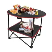 Portable Camping Table, Outdoor Beach Tables for Sand Foldable Picnic Table