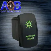 Rocker switch 6M11G 12V ANCHOR LIGHT LED green ON OFF waterproof car marine boat