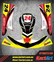Birel X30 Kart NERO STYLE graphics / decals / custom stickers
