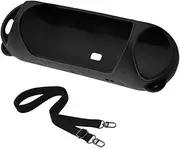 Protective Silicone Case Sleeve for Portable Bluetooth-Compatible Loudspeaker Equipped Carry Shoulder Strap