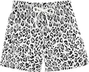 [RPLIFE] Kids Swim Trunks for Boys, Toddler Swimming Trunks 2t, Black Grey Leopard Spots