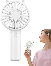 Fan Handheld Cute - Rechargeable Personal Fan,Travel-Friendly Cooling Electric Fan, Efficient Airflow Portable Desk Fan with Strong Wind for Summer, Home, Beach