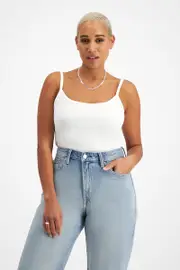 [Bonds] Bonds Women's Originals Cami in Nu White Size: Large, Aussie Cotton L Nu White