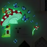 Rainbow Unicorn Glow In The Dark Stars Wall Heart Stickers Kids Room DIY Decor