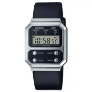 Casio Vintage A100 Series Black Silver Retro Digital Classic Watch A100WEL-1A