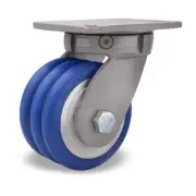 Hamilton Super Endurance Swivel Caster - 6x3 Inch UltraGlide 85A Triple Wheel, 1
