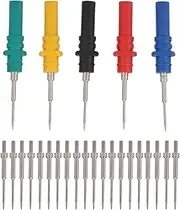 HT307A Automotive Probe Set,Oscilloscope Electrical Acupuncture Pin-tip Probe Pins,Banana Plug Recoverable Test Repair Tools,with 20 Replacement Pins,for Circuit Boards