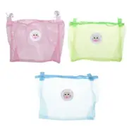 Bath Toy Organizer Quick Dry Hanging Mesh Net Bathtub Storage for w/ 2 Adhesive