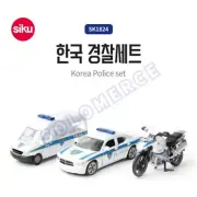 Siku Korea Police Brigade 3 Set SK1824 Diecast Mini Car Motorcycle Police Van