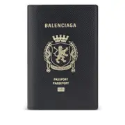 [Balenciaga] Balenciaga Leather Passport Holder ONE SIZE BLACK