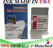Magenta PFI106 Ink Cartridge tank Fits Canon imagePROGRAF 6400s 6400se