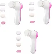 FOMIYES Pcs Face Wash Brush Electric Facial Cleansing Tool Deep Cleanse Exfoliate Gentle Skin Brush Heads for Home Travel