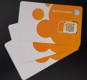 LOT 100 NEW AT&T 5G & 4G TRIPLE SIM CARD "3 IN 1" PREPAID OR POSTPAID.