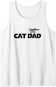 Dad Funny cat person humor Tank Top