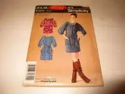 VINTAGE NOS OOP, UNCUT SIMPLICITY 1845 SZ 6-16 MISSES KNIT DRESS AND TUNIC