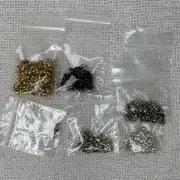 Lot of Variety Size & Color Bead Jewerly Findings Clam Shell Crimp