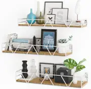 Floating Shelves Set of 3, Home Wood Wall Shelf, Farmhouse Shelf for White