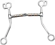 Lljsszr Stainless Steel Snaffle Bit Gag Bit Sturdy Rust Resistant Easy Installation Horse Tack Equestrian Supplies for Horse Training