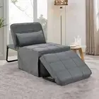 Foret 1-Seater Sofa Bed Lounge Ottoman Adjustable Couch Furniture 2 Colors
