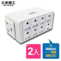 在飛比找momo購物網優惠-【太星電工】★省電省錢★ 智慧倒數定時器-2入(OTM312