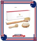 Dry Brushing Body Brush Set – Natural Bristle Spa Exfoliator Kit with Face Clea