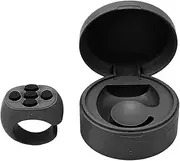 Bluetooth Remote Control, Portable Scrolling Ring Clicker, Wireless App Page Turner, Camera Shutter Remote Selfie Button with Battery Bin for Smart Cell Phone (Black)