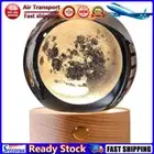 LF# Crystal Ball Lamp Night Light Outer Space Table Lamp Gift for Kids (Moon)