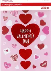 Valentine's Day Love Sweetheart Label Alphabet Border Recollections Sticker Book
