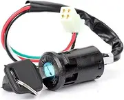 Ignition Key Switches for Kawasaki Universal ATV Moto Accessories Motorbike Start Switch Door Locks Motorbike Motorcycle Ignition Switch +2 Keys Ignition Barrel Key Switch