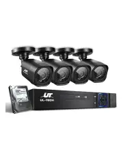UL-tech CCTV Security System 8CH DVR 4 Cameras 2TB Hard Drive