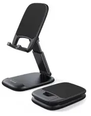 Foldable Phone Stand for Desk - Height Adjustable Cell Phone Holder Portable