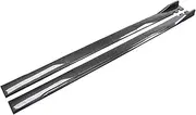 New W205 Side Skirts Extension Rocker Splitters Winglet Wings Compatible for Mercedes Compatible for Benz W205 W204 W203 W212 W213 W117 W176 Body Kit(Carbon Fiber Look)
