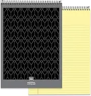 Office Depot® Brand Professional Top Wirebound Writing Pad, 8-1/2" x 11-3/4", Legal/Wide Ruled, Canary, 70 Sheets