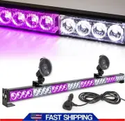35" LED Windshield Flashing Strobe Light Bar Emergency Warning Traffic Advisor