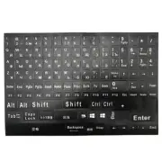 1Pc Full Size Russian Keyboard Stickers Letter Alphabet Layout Sticker Key6357