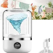 Ye02 Underwear Washer, Ye02 Portable Washer, Mini Portable Washing Machine, Rechargeable Small Laundry Machine, Travel Camping Washing Machine, 20 Times Usage Per Charge