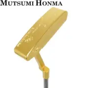 Mutsumi Honma Golf Putter RH Gold Edition 33 inch 34 inch w/head cover MH282P